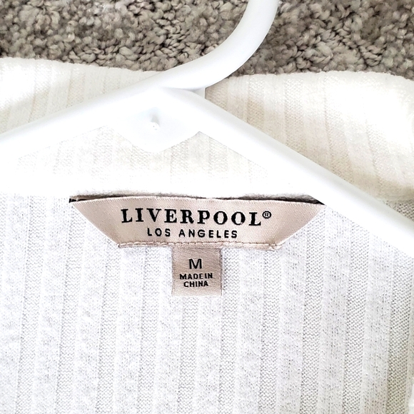 Liverpool knit cream long sleeve shirt. Medium - Picture 2 of 6